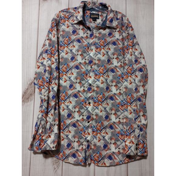 Cremieux Shirt Men's Extra Large Tall Navy Button Front - Picture 1 of 6